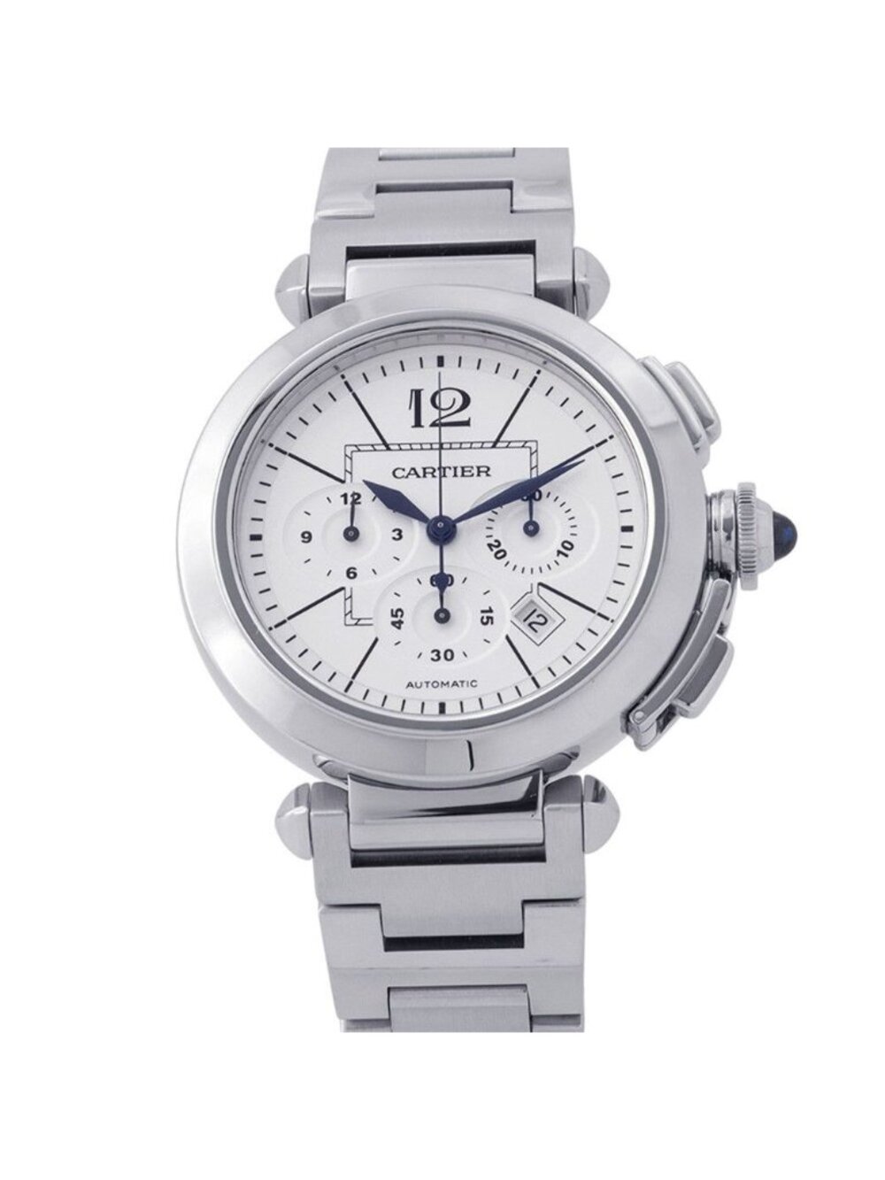 Cartier Pasha Chronograph Watch White Dial
